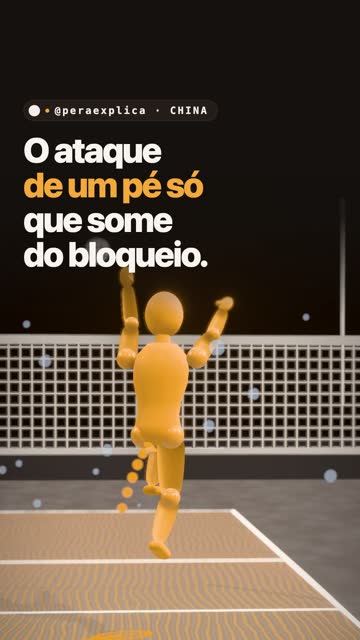 O ataque de um pé só que some do bloqueio.