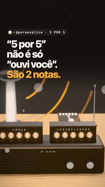 “5 por 5” não é só “ouvi você”.