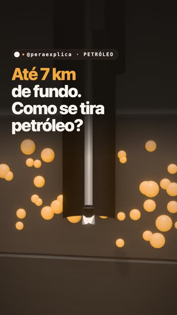 Até 7 km de fundo. Como se tira petróleo?