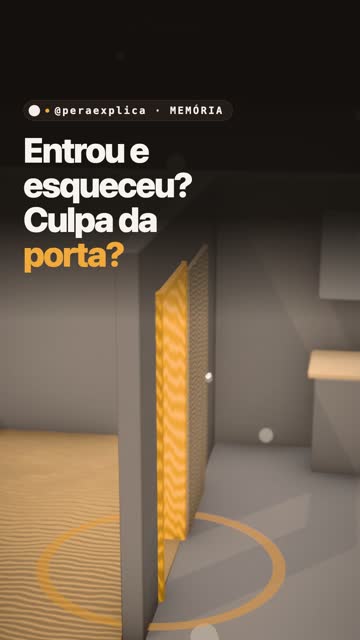 Entrou e esqueceu? Culpa da porta?