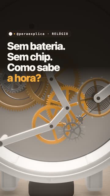Sem bateria. Sem chip. Como sabe a hora?